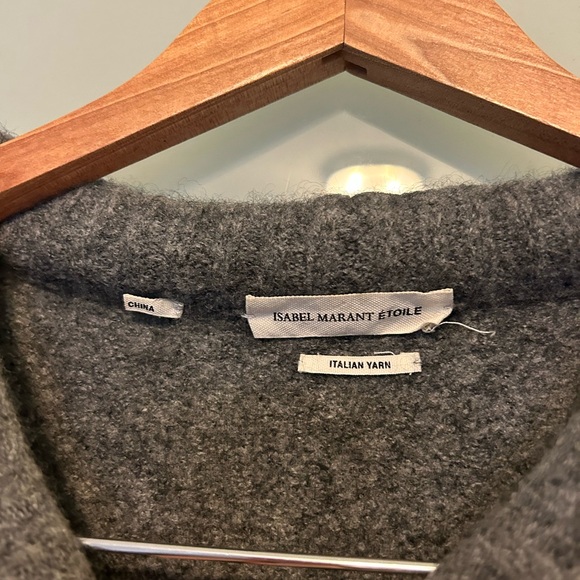 Isabel Marant Etoile Grey Italian Wool Sweater - Picture 2 of 6